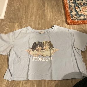Fiorucci Blue t- shirt with angels